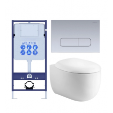 Комплект инсталляции с подвесным унитазом AQUATEK с сиденьем и кнопкой SET AQUATEK АЛЬТАИР cm-014 4в1 Комплект инсталляции с подвесным унитазом AQUATEK с сиденьем и кнопкой SET AQUATEK АЛЬТАИР cm-014 4в1